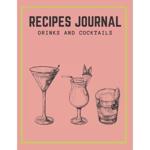 Cocktails Recipe Journal Blank Template: Cocktail And Bar Drinks Recipe Book Organizer. Great Gifts For Bartender, Home Bartending, Mixologists, ... Honu Bookclub.: Cocktails Bar Handbook