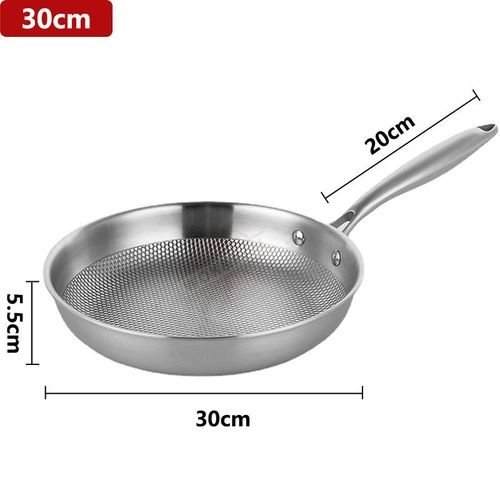 Poêle À Frire Antiarina En Acier Inoxydable,Poêle En Accent D'abeille,Sans Pfas,Induction,Céramique,Électrique,Gaz,Médications De Cuisson,28 Cm,30cm
