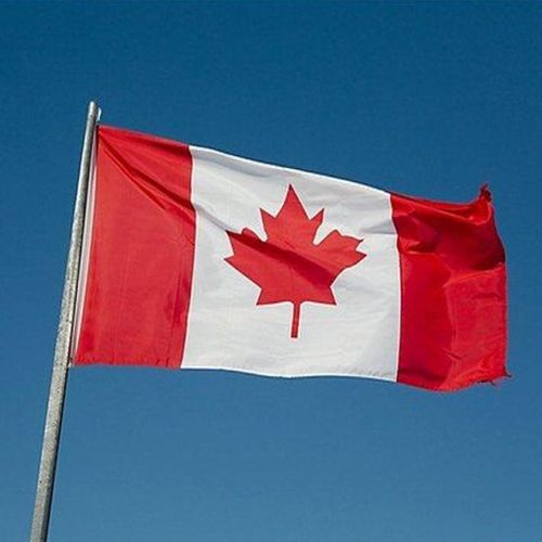 2PCS Drapeau canadien renforcé de 90 x 150 cm, avec deux oeillets en métal, drapeau Canada
