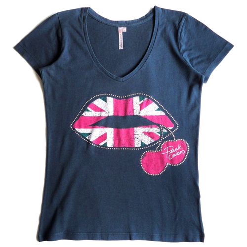 T-Shirt Navy Imprimé Punk London Le Temps Des Cerises 34