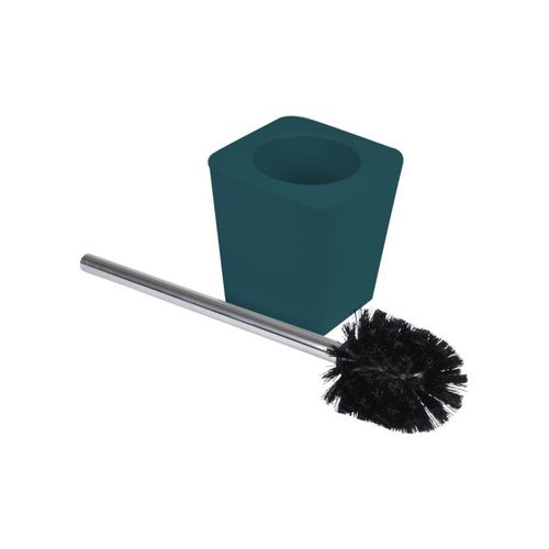 Brosse WC Soft Touch "Vitamine" 39cm Bleu Canard