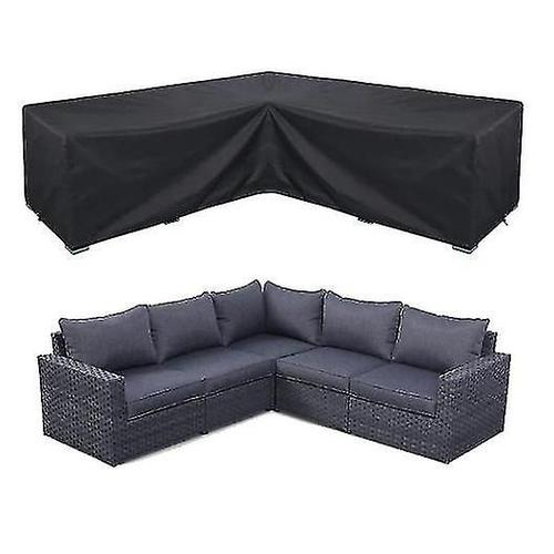 Housse de canapé d'angle étanche ensemble de meubles de jardin couverture sectionnelle extérieure (215*215*87cm)