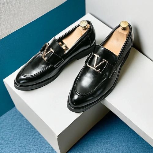Mocassins En Cuir Pu Pour Hommes,Chaussures D'affaires,Noir,Marron,Rouge,Respirant,À Enfiler,Solide,Fait À La Main,Taille 38-48