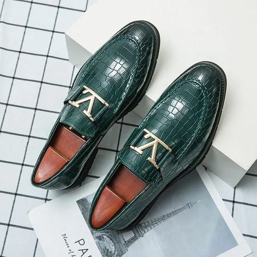 Mocassins Noirs En Cuir Pu Pour Hommes,Chaussures D'affaires Marron,Respirants,Solides,À Enfiler,Faits À La Main,Taille 38-48