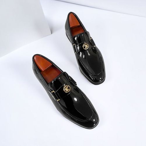 Mocassins Ronds À Enfiler Pour Hommes,Chaussures De Mariage,Chaussures D'affaires Formelles,Monochromatique,Taille 38-47