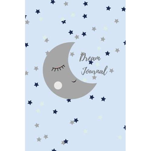 Softcover Journal, 6''x 9'' , 120- Lined Pages, Dream Journal For Recording Dreams, Thoughts And Emotions Before Bed (Light Blue)