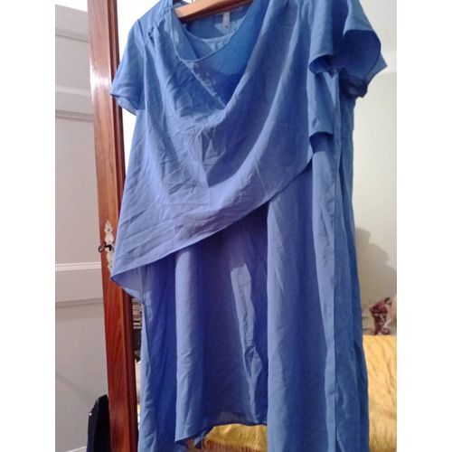 Robe Bleue 40 L Blanche Porte.