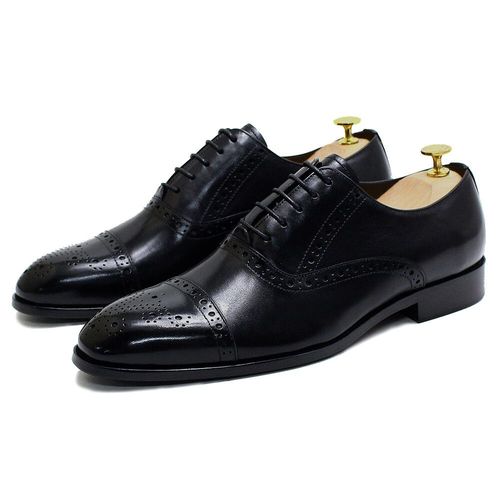 Chaussures Chaussures Oxford Grises Carrées Pour Hommesstyle Britannique Classiquerichelieu Formellégantcuir Véritable Naturelfête D'affaireschaussures Sociales