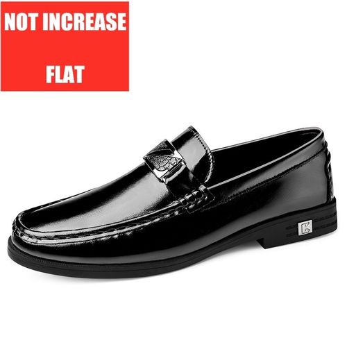 Chaussures Mocassins Plats En Cuir De Vache Pour Hommeschaussures Formellesbasketslévatriceschaussures Plus Grandesdécontractéesrecommandées5cm