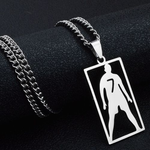 Collier Cr7 Cristiano Ronaldo en acier inoxydable
