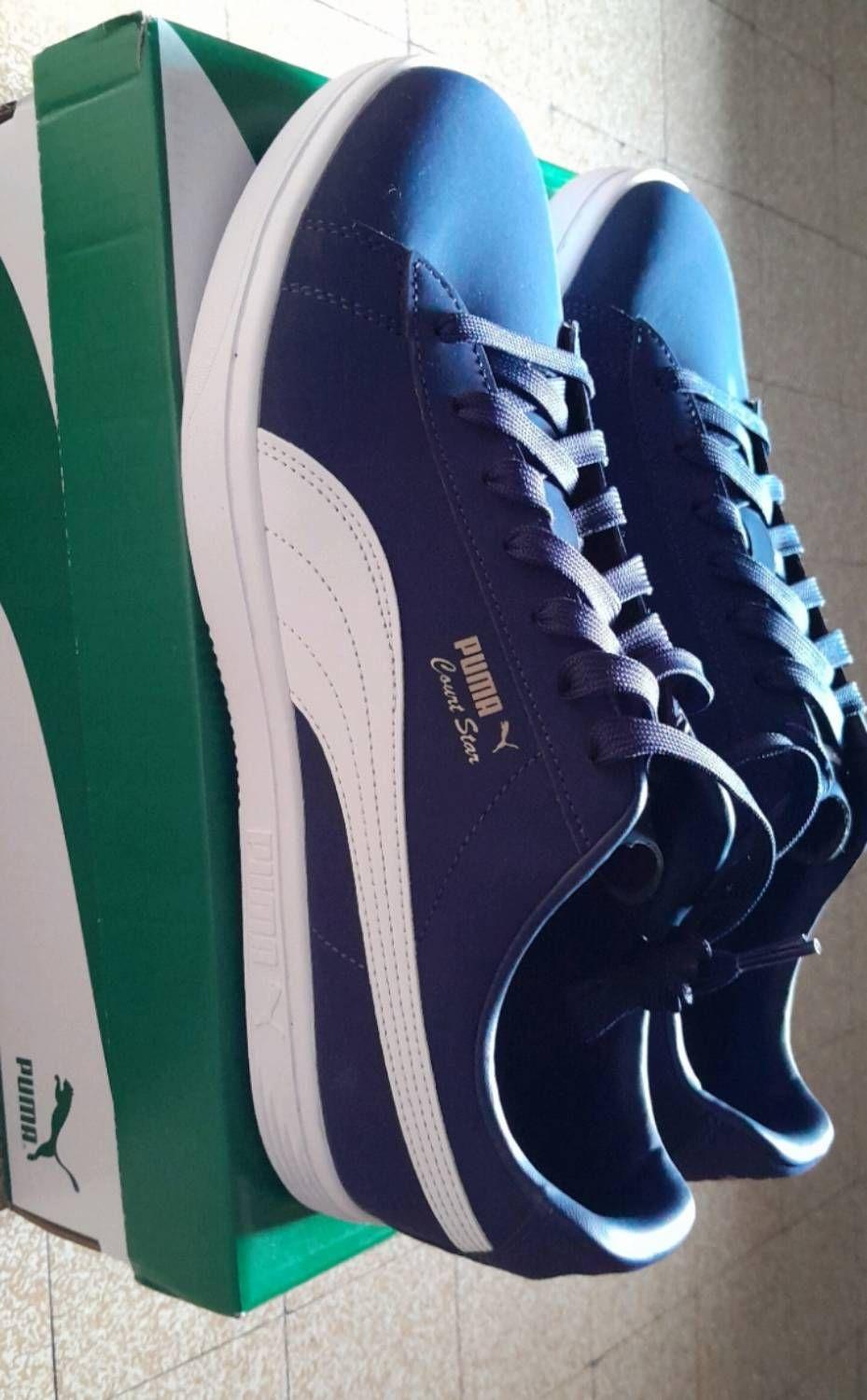 Puma court star outlet bleu