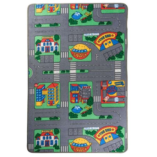 Tapis De Jeu Circuit Petites Voitures 100x150cm