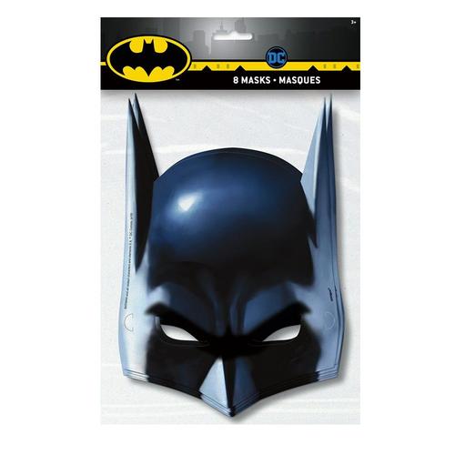 8 Masques Carton Batman Gotham City