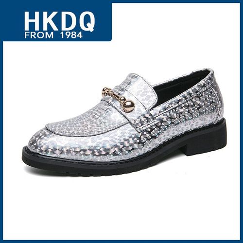 Chaussures Hkdqmocassins Enfiler En Cuir Verni Pailmétrage Pour Hommeschaussures Provoquéléganteschaussures Socialesbleuluxemode