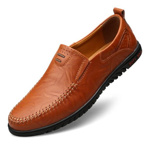 Clobath-O-Chaussures Plates Décontractées Faites À La Main Pour Hommes,Confortables,Semelle Souple,Style D'affaires,Mocassins Formels,46