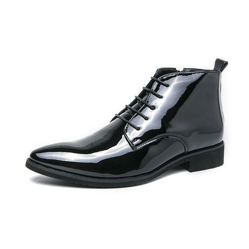 Chaussures Bottes Provoqué Pointues Paillettes Pour Hommeschaussures De Mariage Carillon Hautcuir Vernisocialélégantluxe