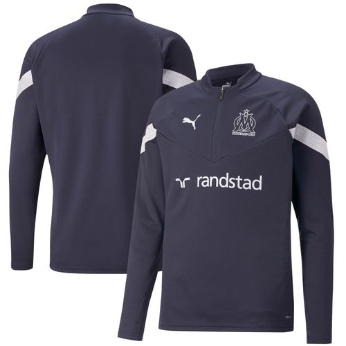 Haut D'entraînement 1/4 Zip Olympique De Marseille - Bleu Fonce