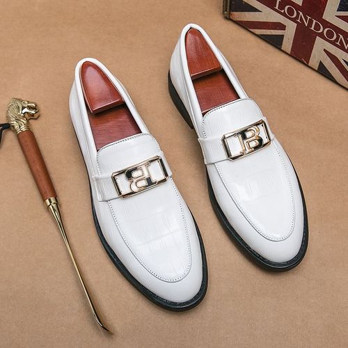 Chaussures D'affaires En Cuir Verni Pour Homme,Mocassins À Enfiler,Ronds,Pour Ixde Mariage,Pointures 38 À 45