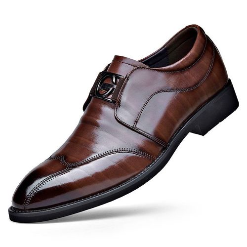 Chaussures Chaussures D'affaires En Cuir Pu Pour Hommesmocassins Décontractés Respirantschaussures Provoquéchaussures De Marche Légèresnoirgrande Taille