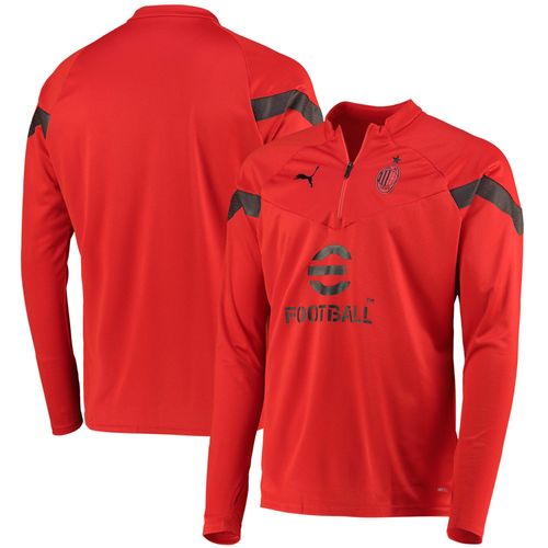 Ac Milan Training 1/4 Zip Top - Rouge