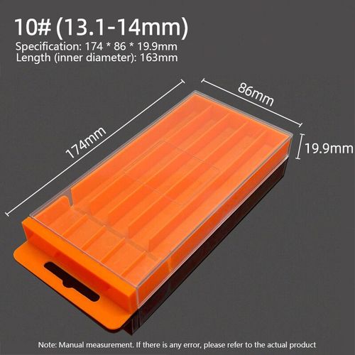 Boîte de rangement pour perceuse hélicoïdale,boîte à dessin en plastique,boîte à outils spéciale pour perceuse hélicoïdale,accessoires de tarauds,boîte de rangement de pièces - Type A10