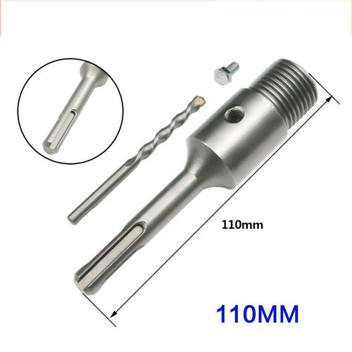 Scie cloche à béton SDS,30-160mm,foret à noyau creux électrique,tige 110-530mm,foret à noyau,outil de propositions de murs en pierre de ciment - Type 110mm #C