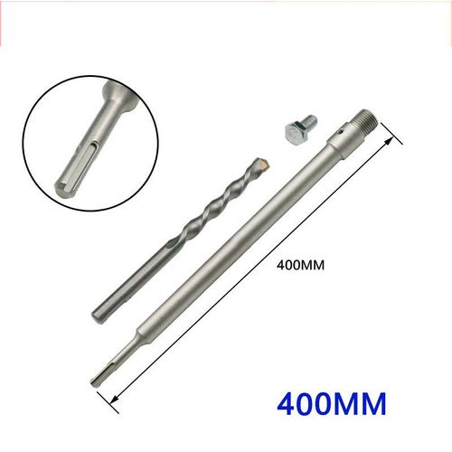 Scie cloche à béton SDS,30-160mm,foret à noyau creux électrique,tige 110-530mm,foret à noyau,outil de propositions de murs en pierre de ciment - Type 400mm #B