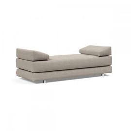 Canape Lit Design Sigmund Alu Tissu 579 Kenya Gravel