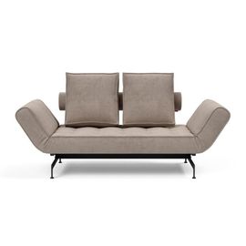 Canapé Design Ghia Laser Convertible Lit 210*80 Cm Tissu Cordufine Beige