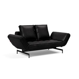 Canapé Design Ghia Laser Convertible Lit 210*80 Cm Tissu Fanual Noir