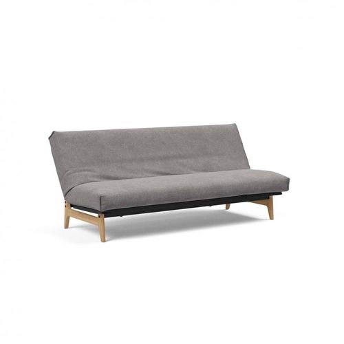 Canapé Lit Aslak 120 Nordic Cover Soft Spring Tissu 217 Gris Claire