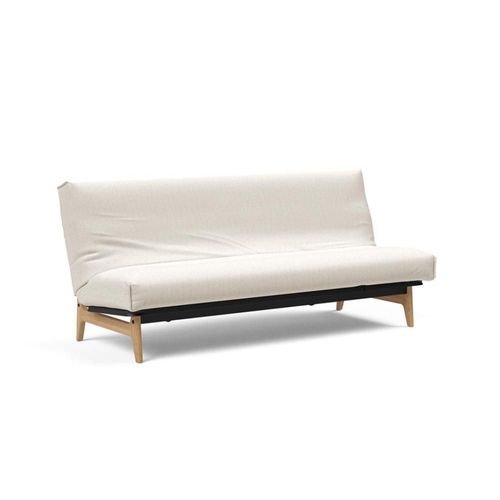 Canapé Lit Aslak 120 Nordic Cover Soft Spring Tissu 531 Bouclé Off White