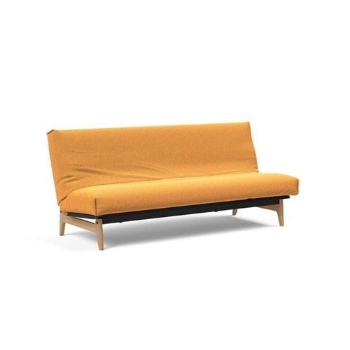 Canapé Lit Aslak 120 Nordic Cover Soft Spring Tissu 536 Bouclé Ochre