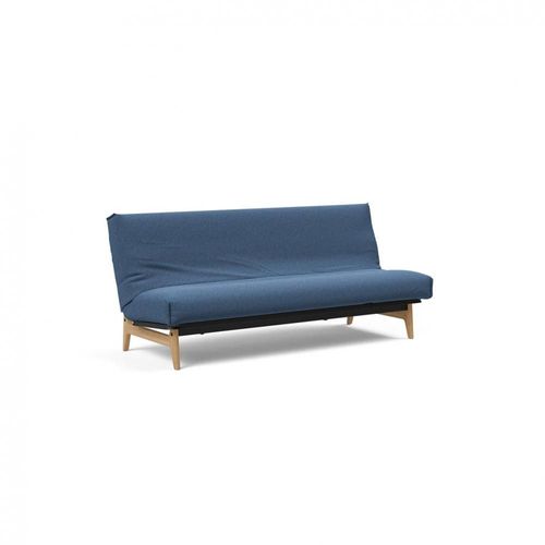 Canapé Lit Aslak 120 Nordic Cover Soft Spring Tissu 537 Bouclé Bleu