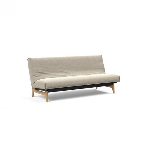 Canapé Lit Aslak 120 Nordic Cover Soft Spring Tissu 539 Bouclé Beige