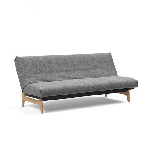 Canapé Lit Aslak 120 Nordic Cover Soft Spring Tissu 563 Torsion Charbon