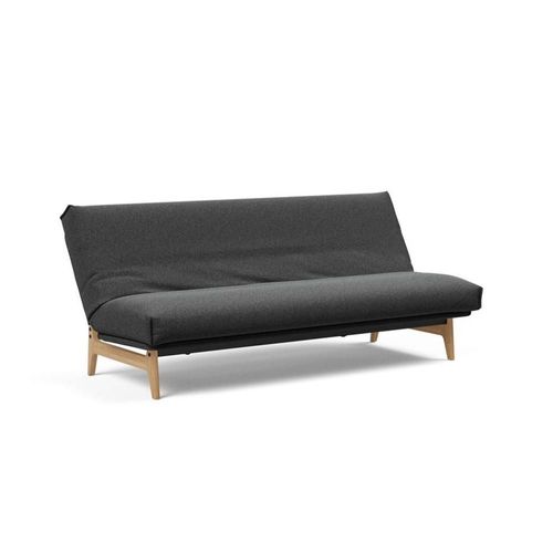Canapé Lit Aslak 120 Nordic Cover Soft Spring Tissu 529 Bouclé Charcoal