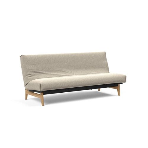 Canapé Lit Aslak 120 Nordic Cover Soft Spring Tissu 539 Bouclé Beige