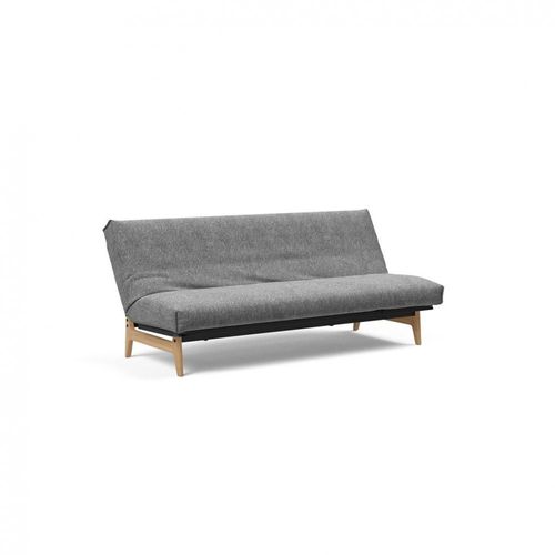 Canapé Lit Aslak 120 Nordic Cover Soft Spring Tissu 563 Torsion Charbon