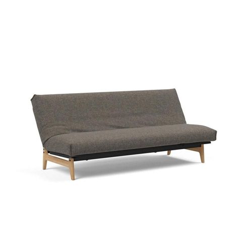Canapé Lit Aslak 120 Nordic Cover Soft Spring Tissu 216 Flashtex Gris Foncé