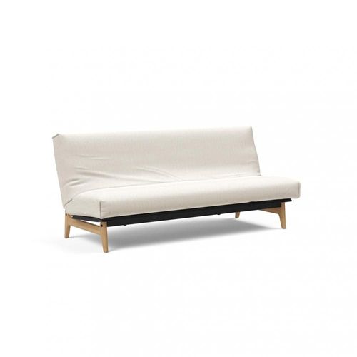 Canapé Lit Aslak 120 Nordic Cover Soft Spring Tissu 531 Bouclé Off White