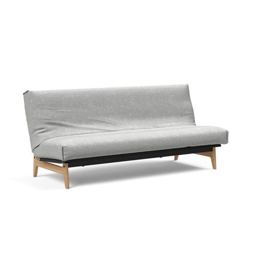 Canapé Lit Aslak 120 Nordic Cover Soft Spring Tissu 590 Micro Check Grey