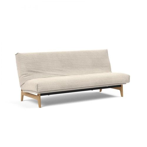 Canapé Lit Aslak 120 Nordic Cover Soft Spring Tissu 594 Corduroy Ivory