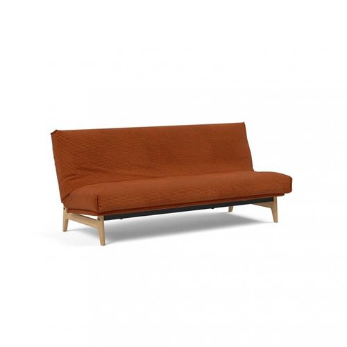 Canapé Lit Aslak 120 Nordic Cover Soft Spring Tissu 595 Corduroy Burnt Orange