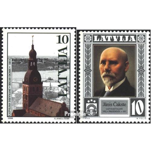 Lettonie 488,489 (Complète Edition) Neuf Avec Gomme Originale 1998 Dom Riga, Président