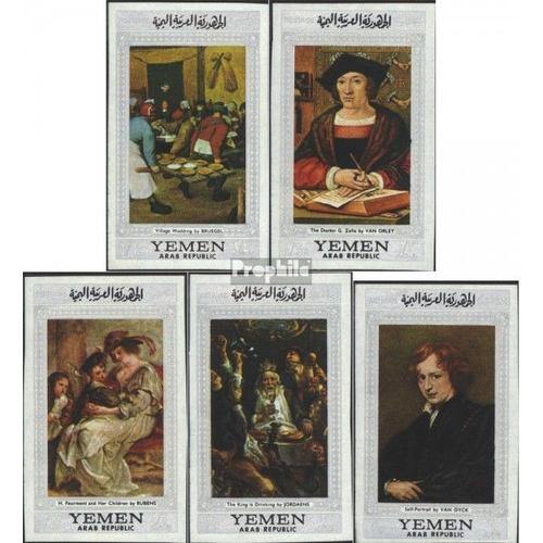 Yémen Du Nord (Arabes Rep.) 587-591 Neuf 1967 Peintures Flämischer Maître