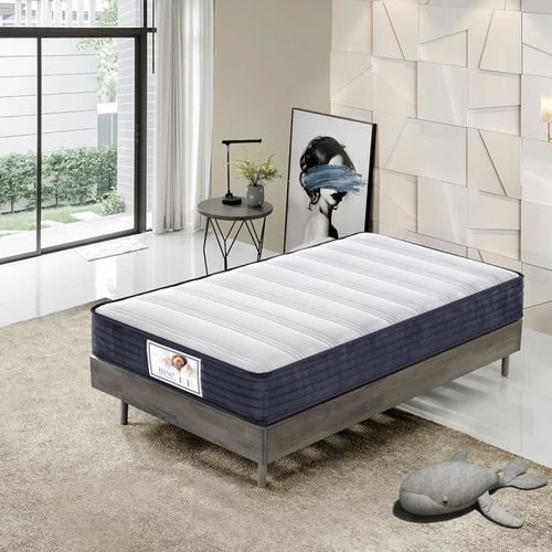 Matelas 90x190 Cmteeno Hybride - 22 Cm - Équilibré - Moon - 420 Ressorts Ensachés