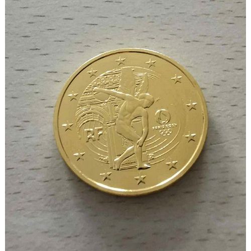 France 2022 - 2 Euros Commemorative Sous Capsule - Jeux Olympiques De 2024 - Plaque Or - Vergoldet