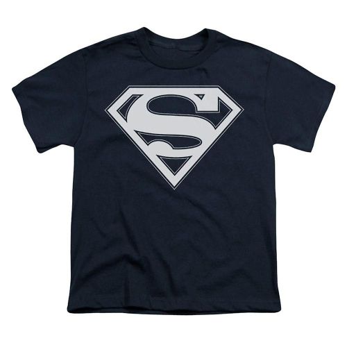 Superman Navy & White Shield Youth T-Shirt