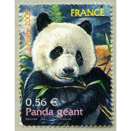 France 2009, Très Beau Timbre Neuf** Luxe Yvert 4372, Animaux Disparus Ou Menacés, Le Panda Géant.